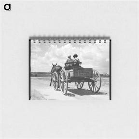 アートメモ帳-Transportation in the South. Mississippi - ドロテア ラング Memo.