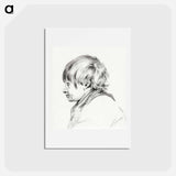 アートポストカード-A boy - ジャン ベルナール Postcard.