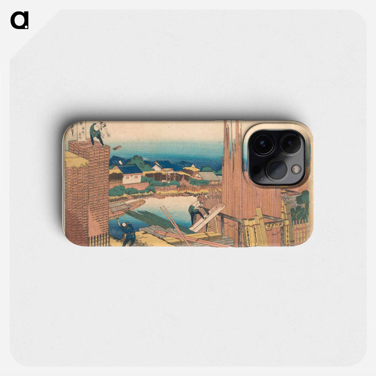 Umezawa Manor in Sagami Province - Katsushika Hokusai Phone Case.