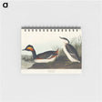 アートメモ帳-Eared Grebe from Birds of America
 - アメリカの鳥たち Memo.