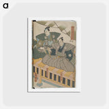 アートポストカード-Right Sheet of a Vertical Ōban Diptych
 - 歌川 国貞 Postcard.