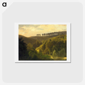 アートポストカード-Sunrise over Forest and Grove - アルバート ビアスタット Postcard.