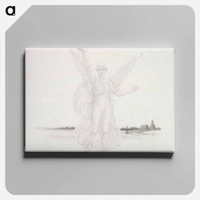 アートパネル-Vänrikin tervehdys -runon alkuvinjetti - アルバート エーデルフェルト Canvas.