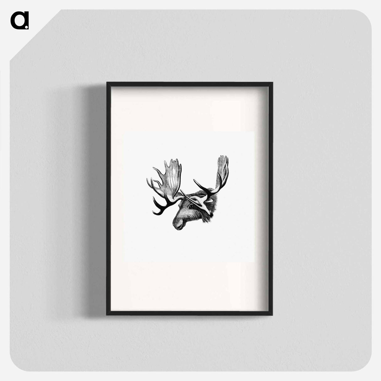 アートポスター-Moose From The Sportsman and Naturalist in Canada
 - 大英図書館 Poster.