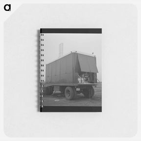 アートメモ帳-The power unit. FSA mobile camp. Merrill, Klamath County, Oregon. - ドロテア ラング Memo.