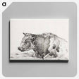 アートパネル-Lying cow - ジャン ベルナール Canvas.