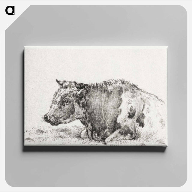 アートパネル-Lying cow - ジャン ベルナール Canvas.