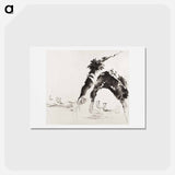 アートポストカード-Hokusai's ocean and cliff, Album of Sketches - 葛飾 北斎 Postcard.