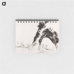 アートメモ帳-Hokusai's ocean and cliff, Album of Sketches - 葛飾 北斎 Memo.