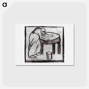 アートポストカード-Laundress - カジミール マレーヴィチ Postcard.