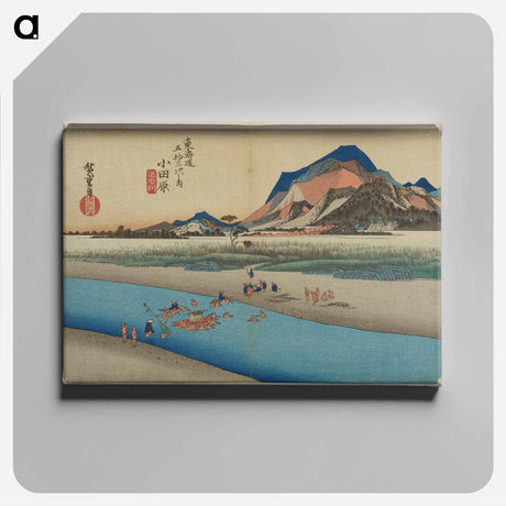 アートパネル-River Crossing with Palanquin
 - 歌川 広重 Canvas.