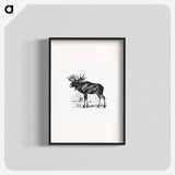アートポスター-Scandinavian Elk
 - 大英図書館 Poster.