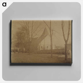 アートパネル-Rue de Bagnolet, Eglise de Charonne
 - ウジェーヌ アジェ Canvas.