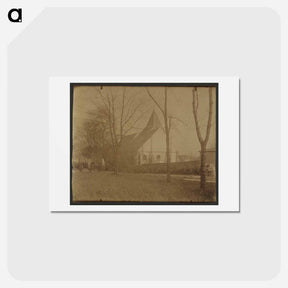 アートポストカード-Rue de Bagnolet, Eglise de Charonne
 - ウジェーヌ アジェ Postcard.