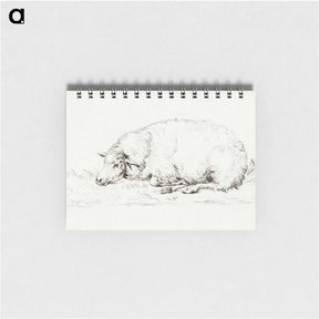 アートメモ帳-Lying sheep - ジャン ベルナール Memo.