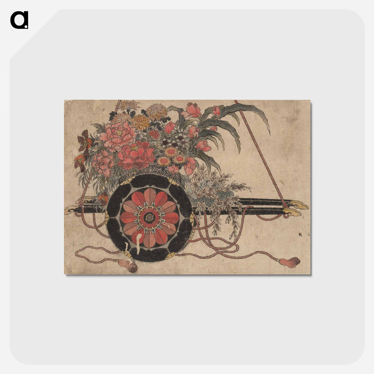 アートポストカード-Album of Sketches by Katsushika Hokusai and His Disciples - 葛飾 北斎 Postcard.