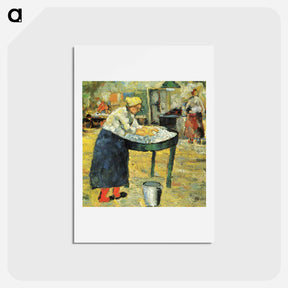 アートポストカード-Laundress - カジミール マレーヴィチ Postcard.