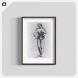 アートポスター-Nude Female Figure with Anatomical View of Urogenital System
 - 国立医学図書館 Poster.