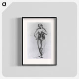 アートポスター-Nude Female Figure with Anatomical View of Urogenital System
 - 国立医学図書館 Poster.
