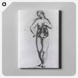 アートパネル-Nude Female Figure with Anatomical View of Urogenital System
 - 国立医学図書館 Canvas.