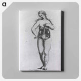 アートパネル-Nude Female Figure with Anatomical View of Urogenital System
 - 国立医学図書館 Canvas.