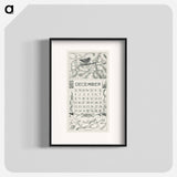 Calendar December with Winter Koninkje - Theo Van Hoytema Poster.