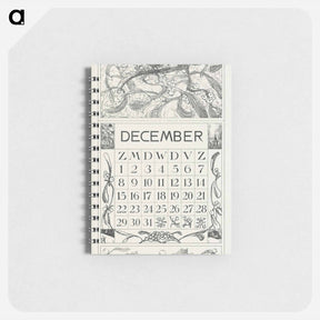 アートメモ帳-Kalenderblad december met winterkoninkje - テオ ヴァン ホイテマ Memo.