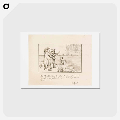 アートポストカード-Illustration of the refanut fairy tale - アルバート エーデルフェルト Postcard.