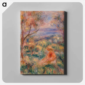 アートパネル-Seated Woman with Sea in the Distance
 - バーンズ・コレクション Canvas.