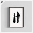 アートポスター-Michael's Crag Illustration: Handshake Silhouette
 - 大英図書館 Poster.