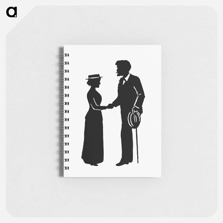 アートメモ帳-Michael's Crag Illustration: Handshake Silhouette
 - 大英図書館 Memo.
