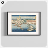 Snow on the Sumida River - Katsushika Hokusai Poster.