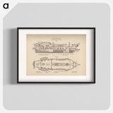 アートポスター-H.M.S. Beagle: Middle Section fore and aft, Upper Deck
 - 国立医学図書館 Poster.