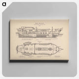 アートパネル-H.M.S. Beagle: Middle Section fore and aft, Upper Deck
 - 国立医学図書館 Canvas.
