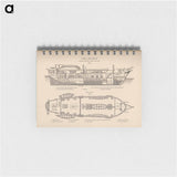 アートメモ帳-H.M.S. Beagle: Middle Section fore and aft, Upper Deck
 - 国立医学図書館 Memo.