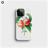 Peaches on a branch - ピエール ジョゼフ ルドゥーテ Phone Case.