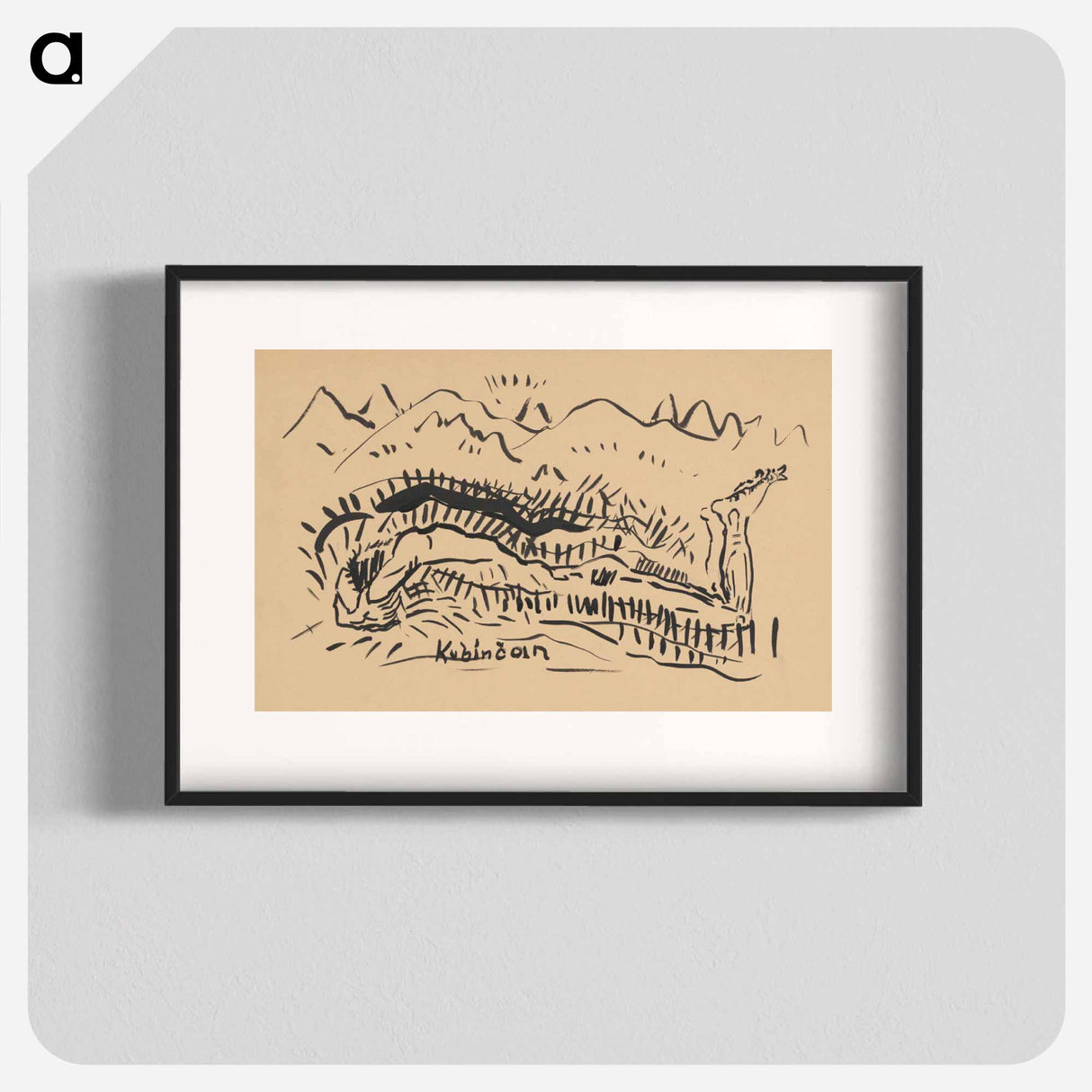 Reclining male nude - アーノルド ピーター ワイズ クビンチャン Poster.