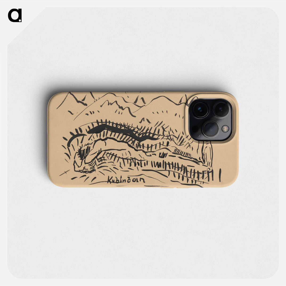 Reclining male nude - アーノルド ピーター ワイズ クビンチャン Phone Case.