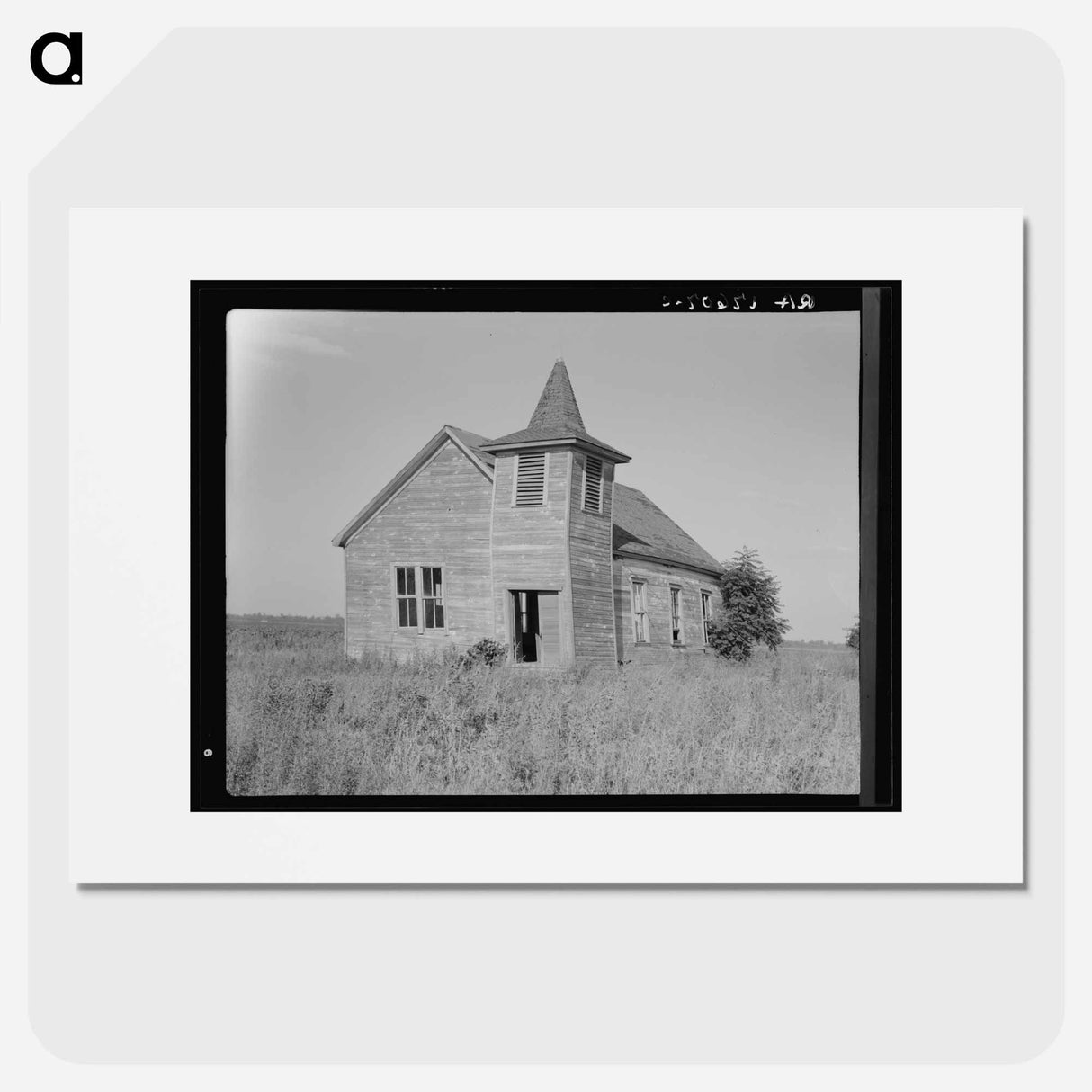 Church on the Aldridge Plantation - Dorothea Lange Poster.