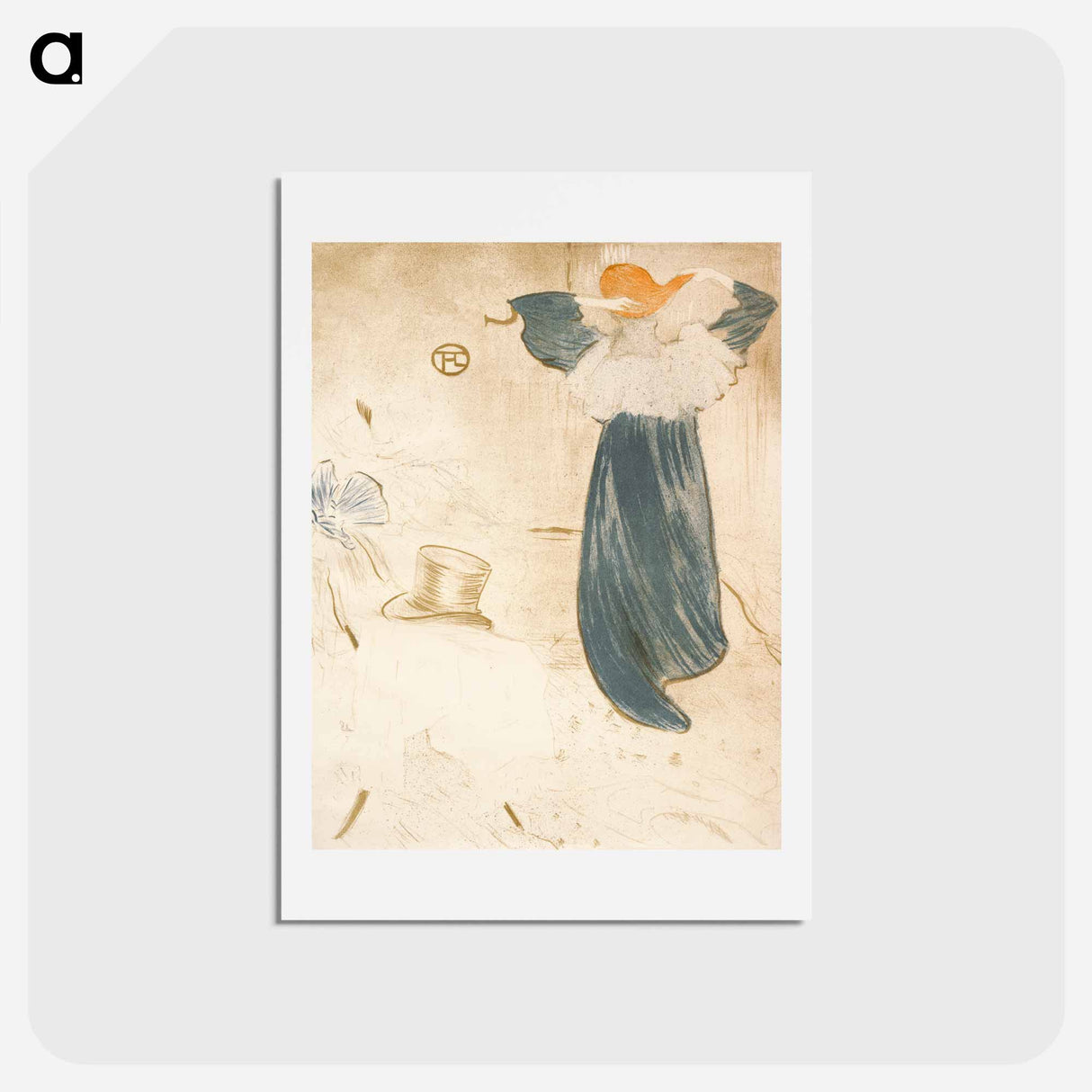 アートポストカード-Les Vielles Histoires - アンリ ド トゥールーズ ロートレック Postcard.