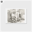 アートポストカード-Standing cow with a blanket - ジャン ベルナール Postcard.
