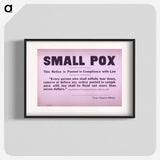 アートポスター-Small Pox Notice: Interior with Parrot Cages
 - 国立医学図書館 Poster.