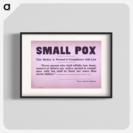 アートポスター-Small Pox Notice: Interior with Parrot Cages
 - 国立医学図書館 Poster.
