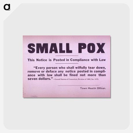 アートポストカード-Small Pox Notice: Interior with Parrot Cages
 - 国立医学図書館 Postcard.