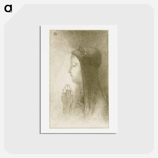 アートポストカード-Frontispiece for Chevaleries sentimentales by Ferdinand Hérold - オディロン ルドン Postcard.