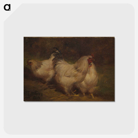 アートポストカード-Three Chickens
 - セントルイス美術館 Postcard.
