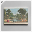 アートパネル-A View of the Grotto & Two Shell Temples in the Gardens of Earl Temple at Stow, in Buckinghamshire
 - イェール大学アートギャラリー Canvas.