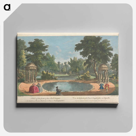 アートパネル-A View of the Grotto & Two Shell Temples in the Gardens of Earl Temple at Stow, in Buckinghamshire
 - イェール大学アートギャラリー Canvas.