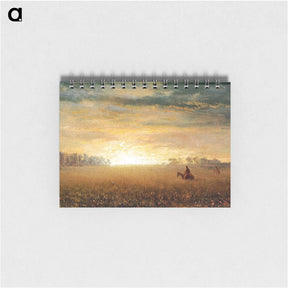 アートメモ帳-Sunset of the Prairies - アルバート ビアスタット Memo.