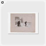 アートポストカード-(unknown) part of a sketchbook - アルバート エーデルフェルト Postcard.